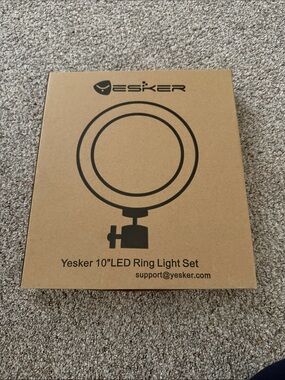 Yesker 10" LED Ring Light Set NEW